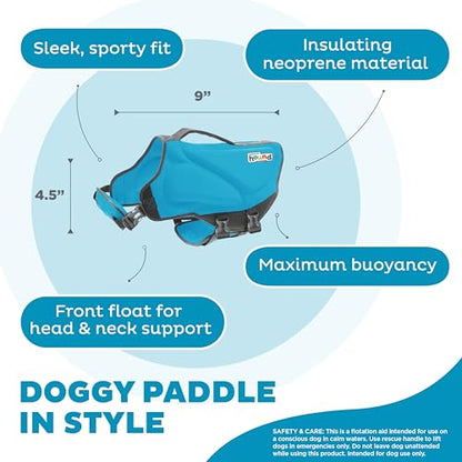 Outward Hound Dawson Swim Blue Dog Life Jacket, XS - color: Blue, size: X-Small (Chest Girth: 11"-15")