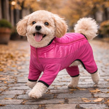 Pet Life ® Aura-Vent Lightweight 4-Season Stretch and Quick-Dry Performance Full Body Dog Coat Pet Jacket - color: Pink, size: Large