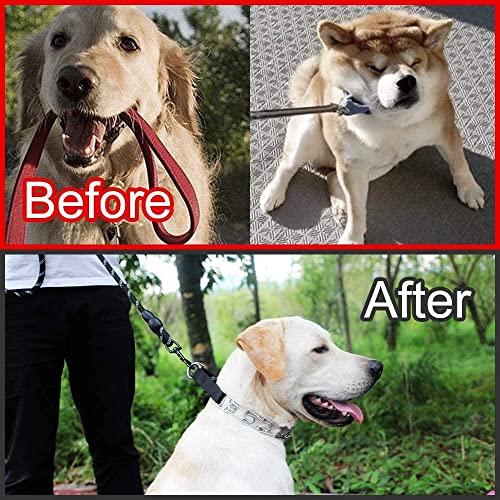 Dog Prong Collar, Adjustable Dog Training Collar with Quick Release Buckle for Small Medium Large Dogs - color: Black, size: L/3.5mm (Neck: 18"-20" Weight: 70 lbs)