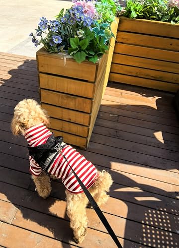 Turtleneck Dog Shirt Cute Doggie Embroidery Super Soft Dog Sweatshirt Stretchy Striped Puppy Pullover for Cats Small Medium Large Dogs (Red Striped, 5X-Large) - color: Red Striped, size: 5X-Large