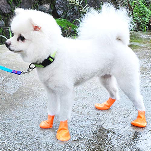 UKCOCO Waterproof Dog Boots Non-Slip Outdoor Pet Shoes Paw Protectors for Cats and Dogs Size L