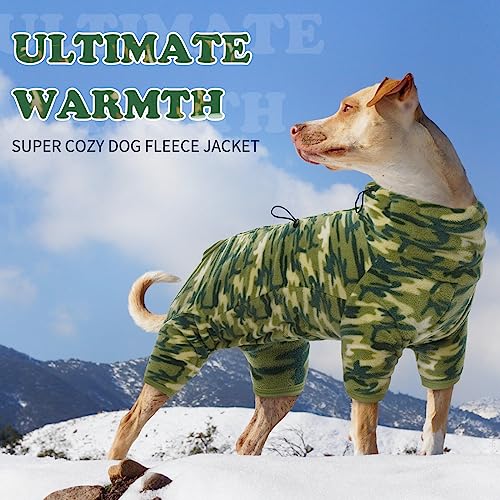 ROZKITCH Small Dog Camo Coat, Pet Windproof Warm Cold Weather Jacket Vest with Luminous Zipper, Jumpsuit Apparel Outfit Clothes for Small Medium Large Dog Camo S - color: Camo Green, size: S