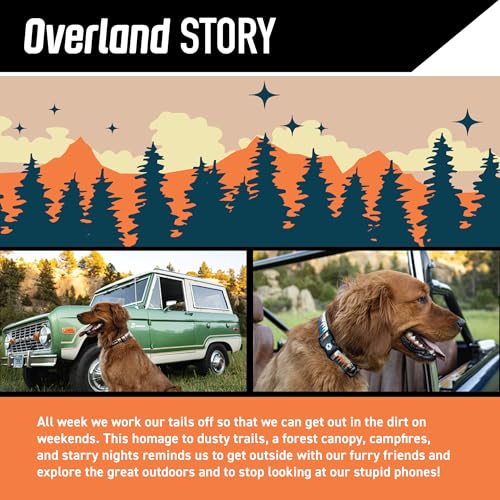 Wolfgang Heavy Duty, Adjustable Dog Collar with Quick Release Nylon Buckle for Walking & Training, Overland Print, Small - color: OverLand Print, size: Small (5/8 Inch x 8-12 Inch)
