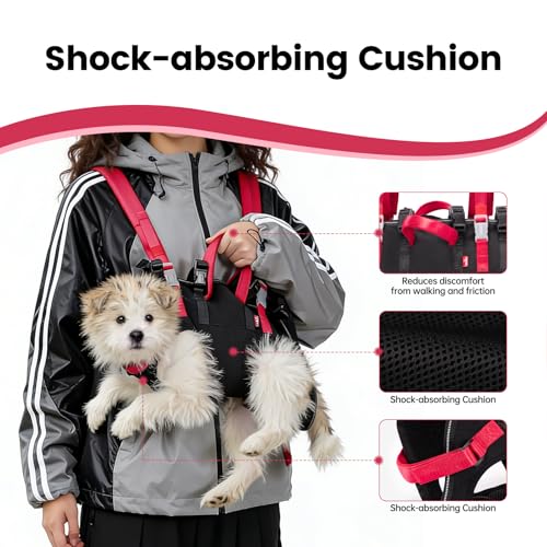 Wakytu Dog Emergency Rescue Sling - Lightweight Packable Lift Harness with Handle - Safe Transport for Small Medium Dogs - Ideal for Hiking Skiing（18.5-29.5lbs） - size: L（18.5-29.5lbs）