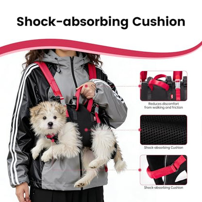 Wakytu Dog Emergency Rescue Sling - Lightweight Packable Lift Harness with Handle - Safe Transport for Small Medium Dogs - Ideal for Hiking Skiing（18.5-29.5lbs） - size: L（18.5-29.5lbs）
