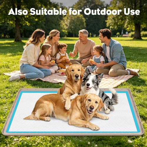 57" x40" Pee Pad Holder for Dogs Puppy Pad Holder Extra Large Silicone Pee Tray for Dog Training Floor Protection Raised Edge Dog Potty Tray, No Pee Pads(Khaki) - color: 57" X40" Khaki
