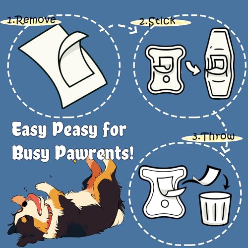 LeapSheep Dog Diaper Liners Pee Pads for Male and Female Dogs, Dog Period Pads, Super Soft Absorbtion Dog Booster Pads Fits Belly Bands, Wraps and Washable Doggy Diapers Female (L, 20) - size: Large