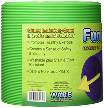 Ware Manufacturing Fun Tunnels Play Tube for Small Pets, 30 X 8 Inches - Large - size: Large