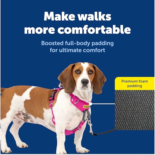 PetSafe Easy Walk Comfort No-Pull Dog Harness Full-Body Padding - Better Walks on the First Use - 5 Points of Adjustment Small, Pink - color: Pink, size: Small