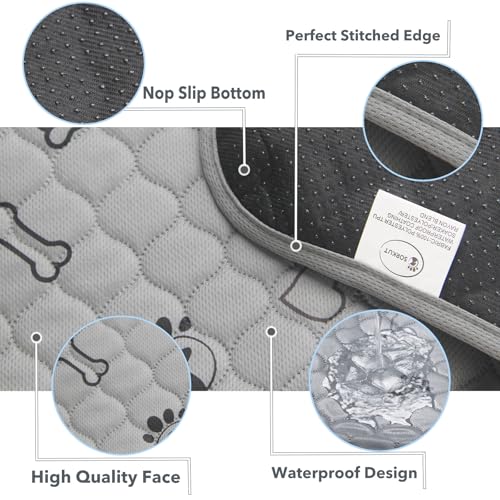 3 Pack 18x24 Reusable Puppy Pads Super Absorbent Washable Pee Pads for Dogs Leakproof Training Mats Waterproof Pet Training Pads for Puppy Playpen, Crate, Whelping Box, Potty Training - size: 18''x24''(Pack of 3)