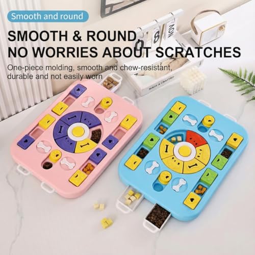 Interactive Dog Puzzle Toy, Dog Enrichment Toy with Treat Dispensing, Slow Feeder Puzzle for Mental Stimulation, Brain Training Toy for Dogs and Cats - color: Heart-Shaped Mousse Rice Flour