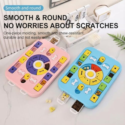 Interactive Dog Puzzle Toy, Dog Enrichment Toy with Treat Dispensing, Slow Feeder Puzzle for Mental Stimulation, Brain Training Toy for Dogs and Cats - color: Heart-Shaped Mousse Rice Flour