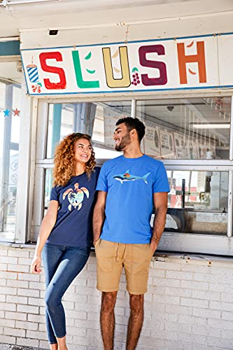 Life is Good Womens Womens Crusher Graphic T-Shirt - color: Darkest Blue, size: X-Large