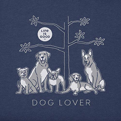 Life is Good Womens Womens Crusher Graphic T-Shirt - color: Darkest Blue, size: Large