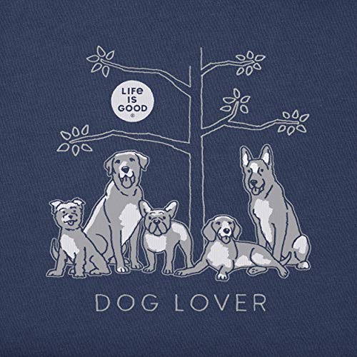 Life is Good Womens Womens Crusher Graphic T-Shirt - color: Darkest Blue, size: X-Large