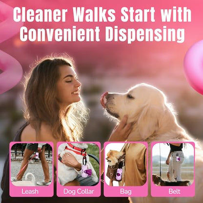 PET N PET Poop Bags for Dogs, 288 Count Lavender Scented Dog Waste Bags with Leash Dispenser, USDA Certified 38% Plant Based & 62% PE Dogs Waste Bag - size: 1 Count (Pack of 288)