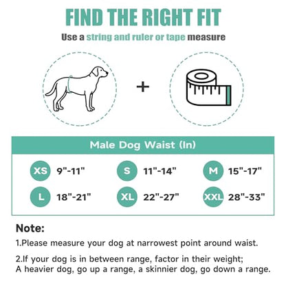 wegreeco Washable Male Dog Diapers (Pack of 3) - Washable Male Dog Belly Wrap (Geometrical Blue Green Coffee, X-Small) - color: Geometrical Blue Green Coffee, size: X-Small (Pack of 3)
