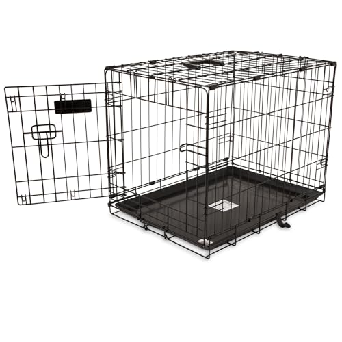 Precision Pet Products One Door Provalue Wire Dog Crate, 24 Inch, For Pets 15-30 lbs, With 5-Point Locking System - size: 24"L x 18"W x 19"H