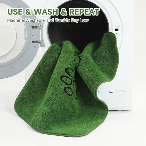 Homimp Guinea Pig Cage Liners, 2 Pack Washable Small Animal Bedding, Fast and Super Absorbent Mat for Small Animal Rabbit Bunny Hamster, Green Long Wool Fake Grass for Potty Training, Green 24"×44" - size: 24"x47"(Pack of 2)