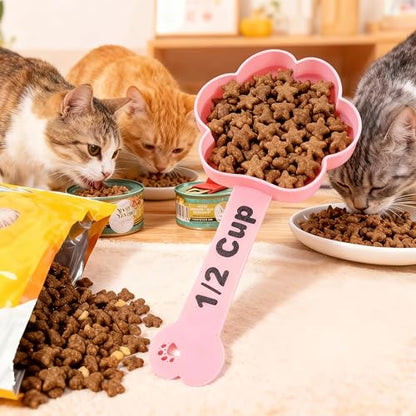Personalized Cat Dog Food Scoop Custom Dog Food Measuring Cup with Name Pet Accessories Gifts for Pet Lover - color: Gray