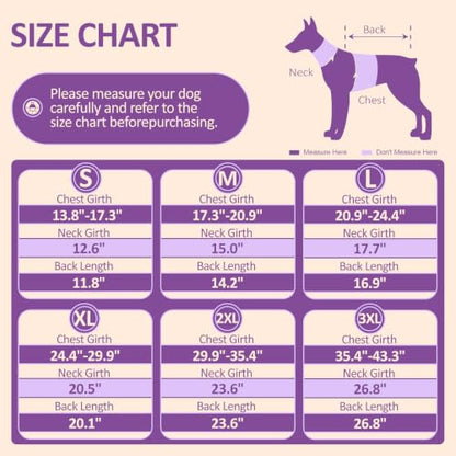 DENTRUN Warm Dog Winter Coat, Easy On Reflective Turtleneck Fleece Jacket | Adjustable buckle, easy on off, windproof & water-repellent, thick fleece snowsuit, outfit fits small to large breeds - color: Purple, size: Medium