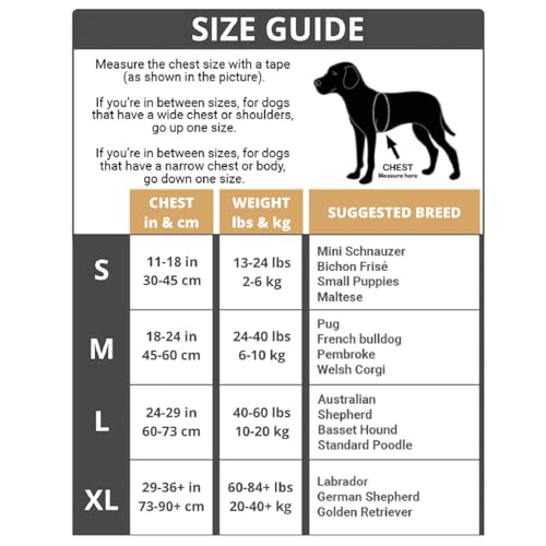 3-in-1 Dog Harness with Built-in Leash, Comfortable Dog Walking Harness with Extendable Lead, Heavy Duty Dog Harness for Large Dogs, Auto-Lock & Tug Control (Orange-M)