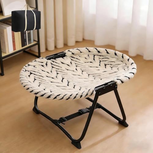 Raised Dog Bed,Portable Breathable Non Slip Cot Hammock,Foldable 22.44 x 16.14 x 10.23Inch Dog Bed Raised Cot | for Pets Cats Kitten Puppy Sleep Rest Camping Travel - color: B