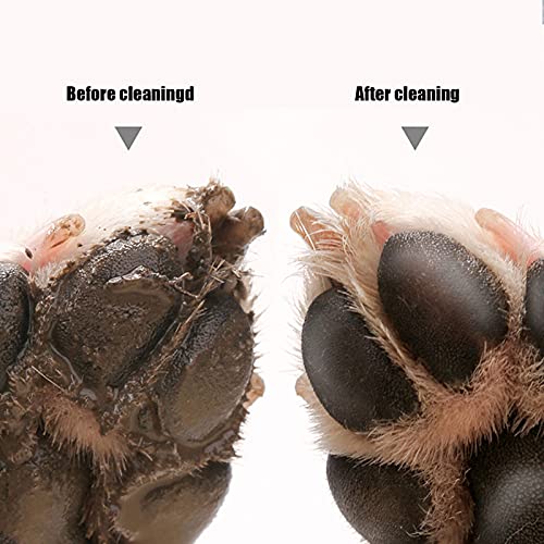 GOWENIC Pet Dog Cleaner Cup, Portable Dirt Removal Dog Foot Washer, Cleaning Cup Accessories for Home Travel (Pink) - color: Pink