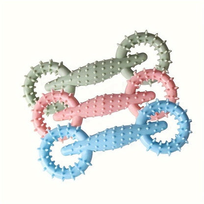 Dog Chew Toy for Aggressive Chewers, Durable Rubber Teething Toy for Interactive Pet Enrichment Toy for Large and Small Breeds（Green） - color: Green