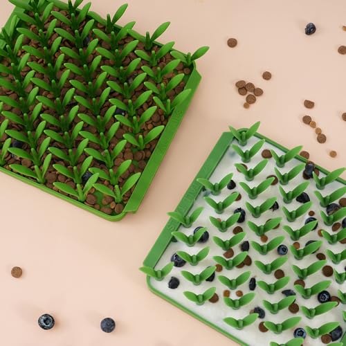 Tall Tails Grass Foraging Mat for Dogs and Cats – Slow Pet Feeder Puzzle Mat for Easy & Engaging Feeding - color: Grass