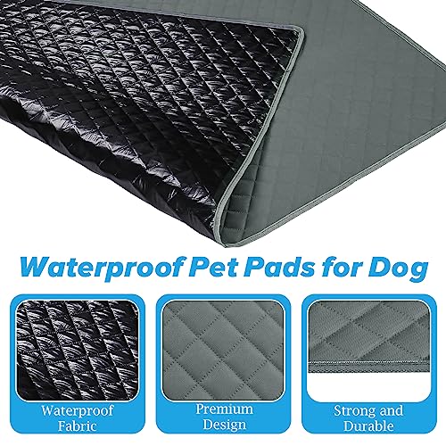 Washable Pee Pads for Dogs 34"x36" Reusable Puppy Pad Pet Training Pads, Waterproof Mat Non-Slip, Dog Pee Pad Whelping Pads Dog Mat-Playpen,Crate,Sofo,Car,Potty,Bed - size: 34"×36"