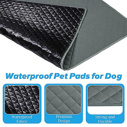 Washable Pee Pads for Dogs 34"x36" Reusable Puppy Pad Pet Training Pads, Waterproof Mat Non-Slip, Dog Pee Pad Whelping Pads Dog Mat-Playpen,Crate,Sofo,Car,Potty,Bed - size: 34"×36"