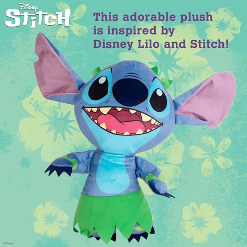 Disney for Pets Lilo and Stitch 18” Jumbo Plush Squeaker Dog Toy, Crinkle & Squeaky Pet Plushy, Cute Dog Toy Fans - color: Stitch Plush, size: 18 Inch