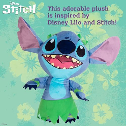 Disney for Pets Lilo and Stitch 18” Jumbo Plush Squeaker Dog Toy, Crinkle & Squeaky Pet Plushy, Cute Dog Toy Fans - color: Stitch Plush, size: 18 Inch
