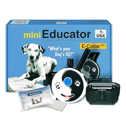 E-Collar ET-300 / ET-302 Dog Training Collar System with Remote - 1/2 Mile Range - Waterproof, Vibration, Sensation - Includes eOutletDeals Pet Towel (1 Dog System - ET-300 Zen) - size: 1 Dog System - ET-300 ZEN