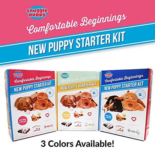 SmartPetLove Original Snuggle Puppy Essentials Starter Kit - Heartbeat Puppy for Dogs - Calming Aid with 3 Heat Packs, Puppy Teething Toy, Dog Chew Toy and Dog Blanket - color: Pink