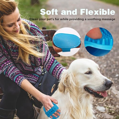 Dog Bath Brush and Foam Machine | Dog Shampoo Brush | Dog Wash Accessories | Rechargeable Shampoo and Soap Dispenser, White