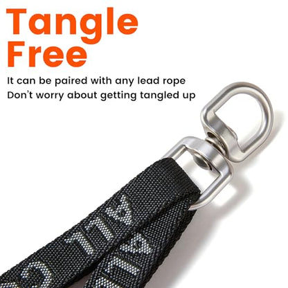 HOWGO Double Dog Leash,Tangle-Free 360 Swivel(Green, Std M-L Splitter) | Individually Adjustable Length, Coupler Leads 2 Dogs,Zinc Alloy Hooks,Durable Nylon,No-Tangle Walking,All Breeds - color: Green, size: Std M/L