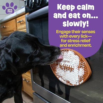 Brightkins Football Lick Mat, Food Rubber Mat and Snuffle Pet Supplies, Enrichment Puppy Pads Essentials Products, Anxiety Relief Items, Interactive Dog Toys (Pack of 2) - size: Pack of 2