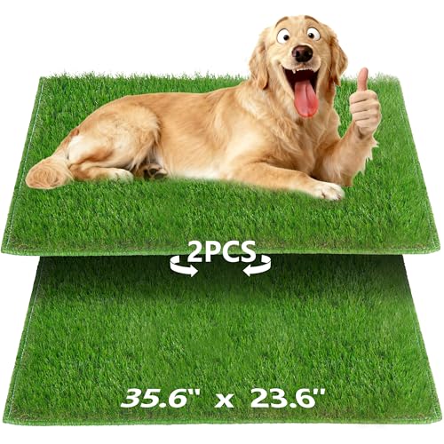 Dog Grass Potty Pad Replacement Turf – Artificial Dog Pee Patch for Potty Training – Synthetic Pet Grass Mat for Indoor Puppy Toilet Tray – Durable Turf Pad for Dogs