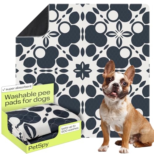 PetSpy Washable Pee Pads for Dogs 1-pack (72x72) - Waterproof Reusable Puppy Pads No-slip Surface - Stylish Dog Potty Training Pads Protect Against Leakage Small Medium Large Dogs, Oriental - color: Oriental, size: 72 x 72 Inch (Pack of 1)