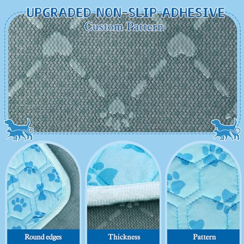SHEJIZE Dog Cooling Mat Large, No-Water, Washable, Anti-Slip for Car | Instant cooling Q-Max>0.5 fabric. Use in car, crate, patio, or tent. Cools on contact, no water needed. - size: S(23*17inch)