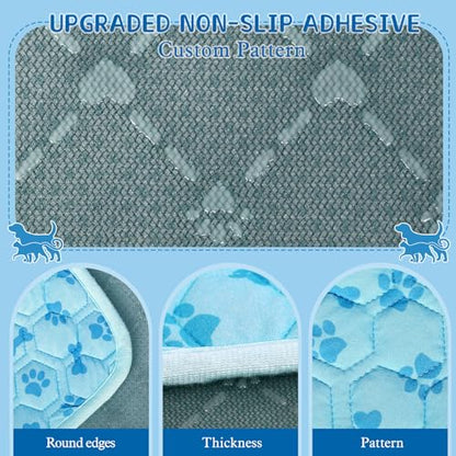 SHEJIZE Dog Cooling Mat Large, No-Water, Washable, Anti-Slip for Car | Instant cooling Q-Max>0.5 fabric. Use in car, crate, patio, or tent. Cools on contact, no water needed. - size: S(23*17inch)