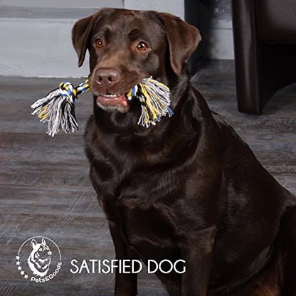 Pets&Goods Dog Rope Chew Toys – 5-Pack Durable Cotton Tug Toys for Puppies & Small/Medium Dogs – Dental Cleaning, Teething Relief, Washable & Safe Play
