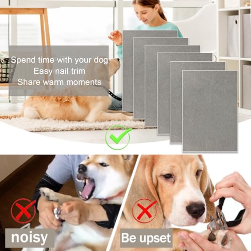 Dog Nail Scratch Board, self-Adhesive Instead of Emery Paper,Door Protector from Dog Scratching,cat Nail File,pet Scratch Areas Substitute for Dog Nail (13x9inch, Grey)