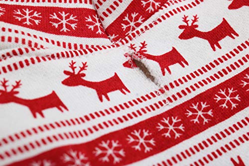 Dog Christmas Clothes Reindeer Puppy Hoodie Shirts for Small Dogs, Large - color: Reindeer, size: Large (8.8-13.2lb)