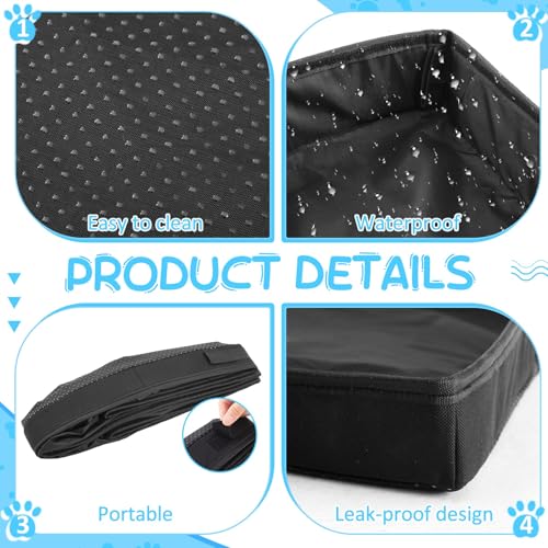 FoldTier Dog Pee Pad Holder with 4 Fixing Clips 33 x 23 Inch Extra Large Foldable Potty Pads Puppy Pad Holder Tray for Dogs Training High Side Easy to Clean