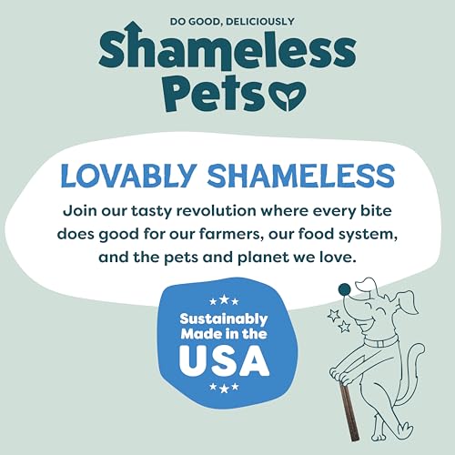 Shameless Pets Blueberry & Mint Dental Chews for Dogs, 32 Chews - Natural Dog Teeth Cleaning Treats with Fresh Breath Benefits | Grain-Free Dental Sticks for Small, Medium & Large Dogs - size: 1.75 Pound (Pack of 1)