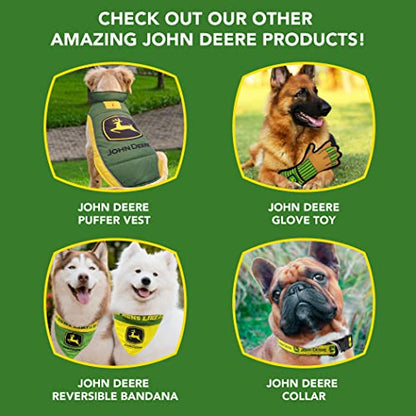 Pets First John Deere Dog T-Shirt, Large. Clothing for Pets, Dogs, Cats, Puppies, Kittens. Comfortable, Durable Tee Shirt Jacket Polo Costume Licensed with John Deere Theme/Logo, Green (JOD-4014-LG) - size: Large