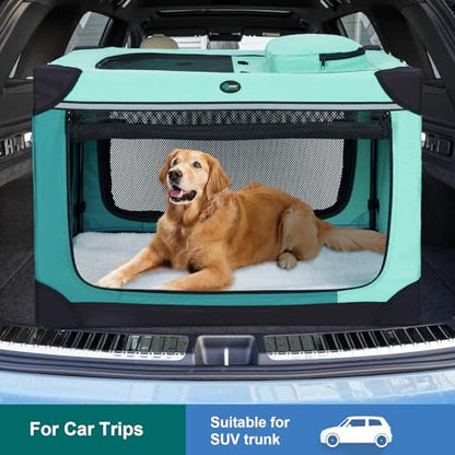 Ownpets 36inch Collapsible Dog Crate and Dog Cooling Mat 39"x23", Large